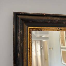 Michelangelo Black Gold Contemporary Design Handmade Bevelled Mirror Made in Kent - thumbnail 2
