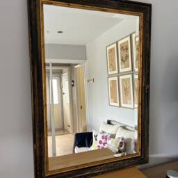 Michelangelo Black Gold Contemporary Design Handmade Bevelled Mirror Made in Kent - thumbnail 3