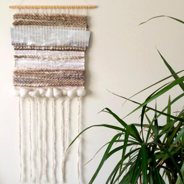 "Woven Wall Hanging, Medium Tapestry, Weaving - " - image 1