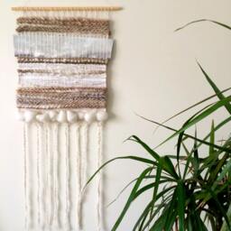 "Woven Wall Hanging, Medium Tapestry, Weaving - " - thumbnail 1