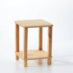Handmade Pine Wood Shelf Minimalist Square Shelving Unit - thumbnail 4