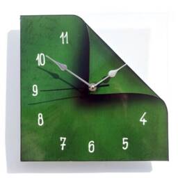 Emerald Green Unusual Wall Clock Rectangle Clock in 4 Sizes - thumbnail 1