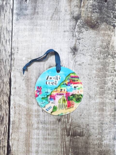 Amalfi Coast Little Landmarks Ceramic Hanging Decoration Christmas - image 1