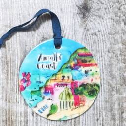 Amalfi Coast Little Landmarks Ceramic Hanging Decoration Christmas - thumbnail 3