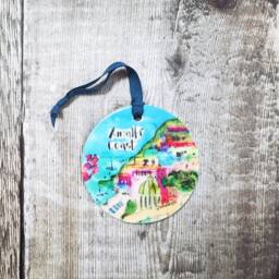 Amalfi Coast Little Landmarks Ceramic Hanging Decoration Christmas - thumbnail 2