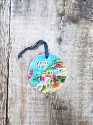 Amalfi Coast Little Landmarks Ceramic Hanging Decoration Christmas