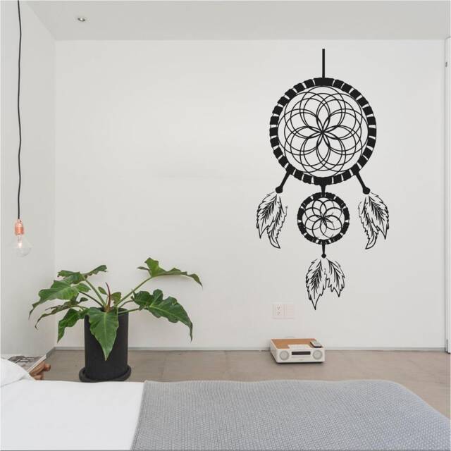 Dream Catcher Vinyl Wall Art, Decal, Sticker, Transfer, Mural, Removable, Decoration, Interior, Exterior, Peel & Stick, - 0871 - image 1