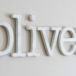 Wood Letters For Nursery, Baby Name, Custom, Individual Name Display, Painted Letters, Above The Crib - thumbnail 2