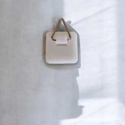 Round Pebble Mirror With Wood Frame & Hooks - Bespoke Shapes - thumbnail 4
