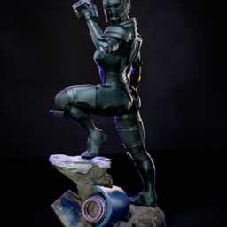 Commander Of The Last Stand - Sci-Fi Hero Space Armoured Warrior Shepard Resin Figure 16K - thumbnail 3