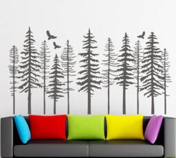Tree Branch Wall Decal Removable Vinyl Decor T419 - thumbnail 1