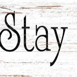 Let's Stay Home Sign - Rustic Farmhouse Wall Decor - Cozy Quote - thumbnail 3