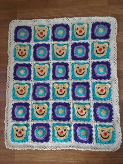 Crochet Baby Boy Blanket/Baby Afghan Toddler Crib Bedding - image 1