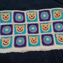 Crochet Baby Boy Blanket/Baby Afghan Toddler Crib Bedding - thumbnail 3