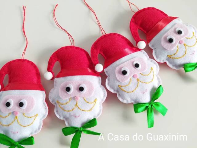 Santa Claus Christmas Decoration - Set Of 6 - image 1