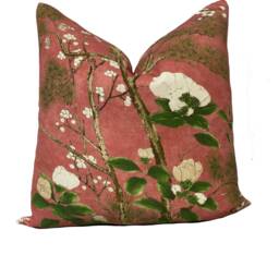 Thibaut Katsura Coral Grand Palace Collection Cushion Cover Pillow Double Sided - thumbnail 2