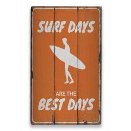 Surfing Day Decor Sign, Surfer Dude Signs, Surf Lovers, Lifestyle, Ocean Decor, Wooden Sign Wall - Old - thumbnail 2
