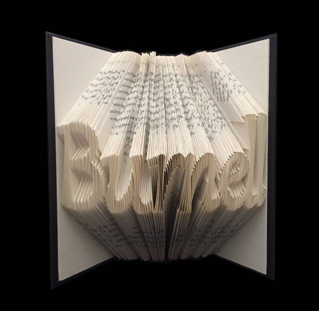 Susan Burnell - Women Scientist Astrophysicist Astronomer Unique Gift 7 Letter Words Folded-Book Art - image 1