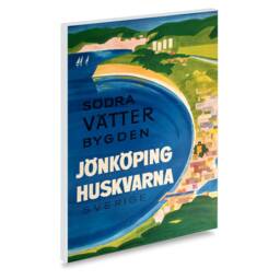 Reprint Of The Vintage Swedish/Norwegian Travel Poster - Jonkoping Huskvarna - thumbnail 2