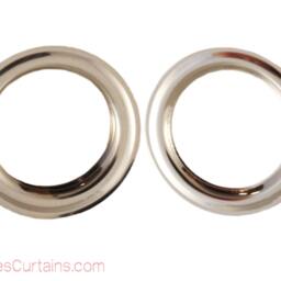 Large Chrome Metal Curtain Drapery Hardware Supplies #12 - 1 9/16 Inch Inner Decorative Grommet/Rings W/Washer Eyelet Lot Of 10/25/50/100 Pc - thumbnail 3