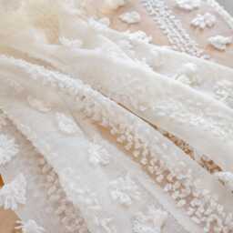 Custom Curtains White Bubble Pom Net Sheer Voile Curtain For Bedroom Living Room - thumbnail 3