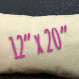 Lumbar Pillow Insert Cover Cotton Twill, You Fill It - thumbnail 2