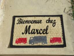 Personalized Doormat, Welcome Home, Entrance Mat, Doormat With Truck, First Name Customizable - thumbnail 1