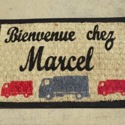 Personalized Doormat, Welcome Home, Entrance Mat, Doormat With Truck, First Name Customizable - thumbnail 2