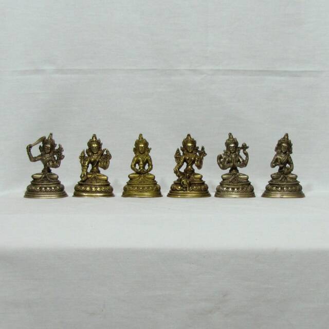 Tara Brass Statue, Brass Goddess Figurine, Hindu, Buddhist Deity, Female Boddhisattva, Feminine Goddess Of Peace & Protection, Buddhism - image 1