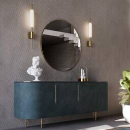 Sconce Wall Light, Frosted Glass Sconce, Bedside Lamp, Unique Lighting, Mid Century Modern Home Decor Lighting - thumbnail 3