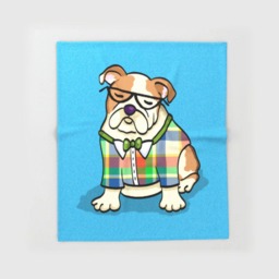 "English Bulldog Blanket - Hipster Sizes 50"" X 60"" Or 80"