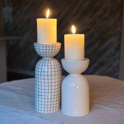 Handmade Ceramic Pillar Candle Holders - thumbnail 2