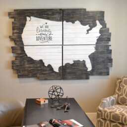Adventure Awaits Vinyl Wall Decal Airplane Arrow Home Decor - thumbnail 3