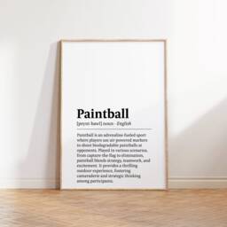 Paintball Print Poster - Set Of 3 Paintballing Posters - Room Decor Art Prints Boys Wall Artwork Paintballer Gifts - thumbnail 3