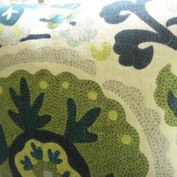 Suzani Decorative Designer Cover - Throw & Lumbars Lime, Citron, Aqua, Indigo.green, Cream - thumbnail 2