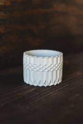 Handmade Vintage-style Container - Geometric Cement Holder Classic Concrete Planter