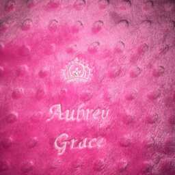Pink Rose Minky Baby Blanket - thumbnail 2