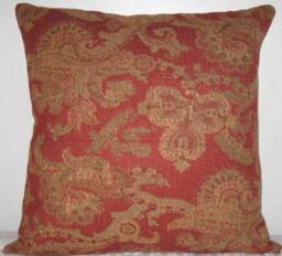 "Chenille Conemporary Decorative Paisley Pattern Pillow Cover-24""x24"