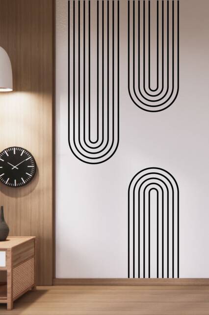 Sale Geometric Arch Wall Decals Abstract Living Room Decor - image 1