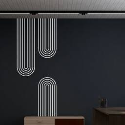 Sale Geometric Arch Wall Decals Abstract Living Room Decor - thumbnail 2
