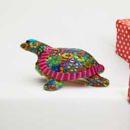 Desk Turtle Statue - Handmade Polymer Clay Artwork Sculpture