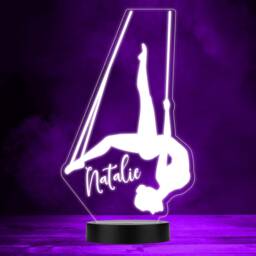 Dancer Gymnastic Balancing Silhouette Fitness Fan Led Colour Night Light