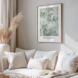 Toile Botanique I Print, Sage Green Botanical Wall Art, Vintage Bird Poster, French Country Cottage Decor, Gallery Wall, Art - thumbnail 2