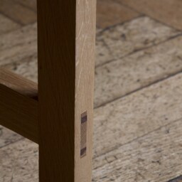 Konk ??? T??lja Desk [Oak] Bespoke Sizes Available Three Drawers With Carved Fronts, Minimal Solid Wood Table - thumbnail 4