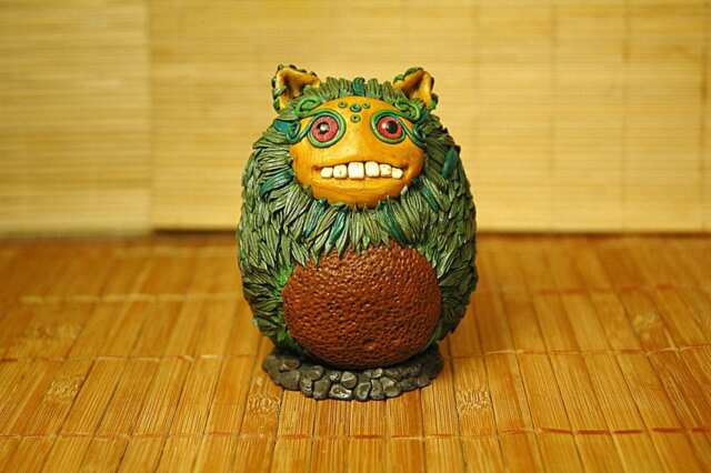 Monster - Gift With Personal Dedication - Creature Present Unique Polymer Clay - image 1