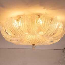 Artistic Murano Glass Ceiling Light - Hand-Blown Italy Vintage Italian Design - thumbnail 3