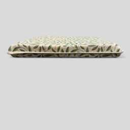 Green Leaves Tapered Chair Pads - Linen-Look, Extra Thick Seat Cushion - thumbnail 3