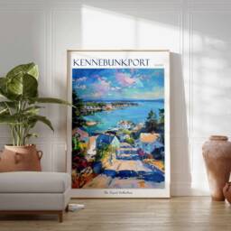 Kennebunkport Maine Travel Poster Coastal New England Art Print - thumbnail 2