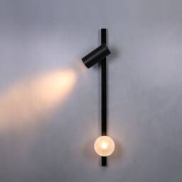 Cylinder Side Adjustable Spot Light & Glass - For Bedroom Bed Wall Sconce Mid Century Spotlight - thumbnail 3