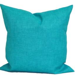 Outdoor Pillow Covers, Yellow Orange Cover, Blue Covers For 20x20, 18x18, 16x16 Inserts, All Sizes - thumbnail 3